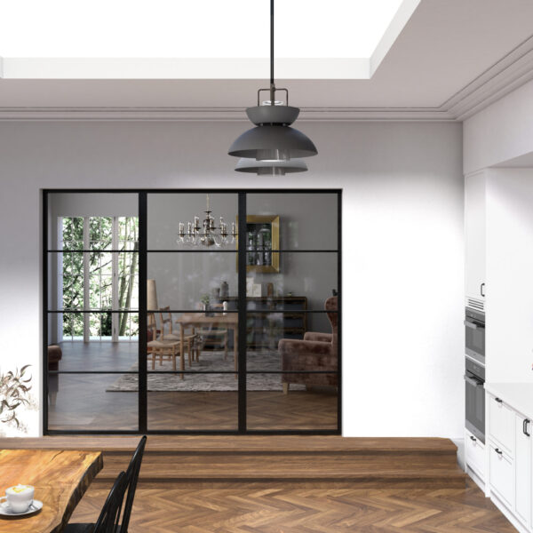 Aluminium Internal Screen  – 3 Bar - 1800mm – 2200mm Height (18mm Bar)