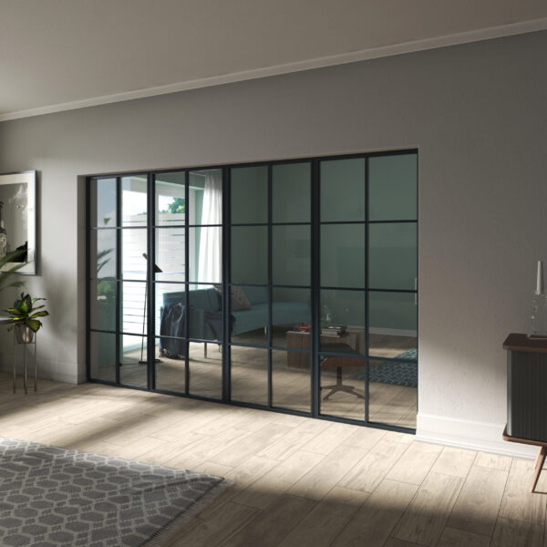 Aluminium Internal Screen  –  2 Bar Georgian Style -1800mm – 2200mm Height