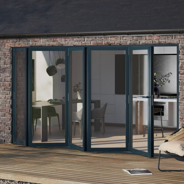 Aluminium Bifold Doors With Integral Blinds