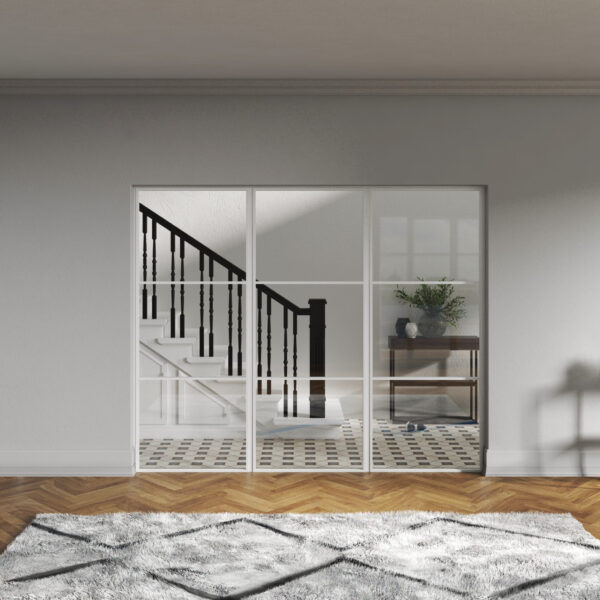 Aluminium Internal Screen  – 2 Bar - 1800mm – 2200mm Height (18mm Bar)