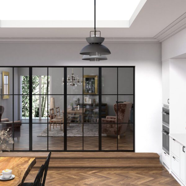 Aluminium Internal Screen  – 2 Bar Georgian Style - 2200mm – 3000mm Height (18mm Bar)