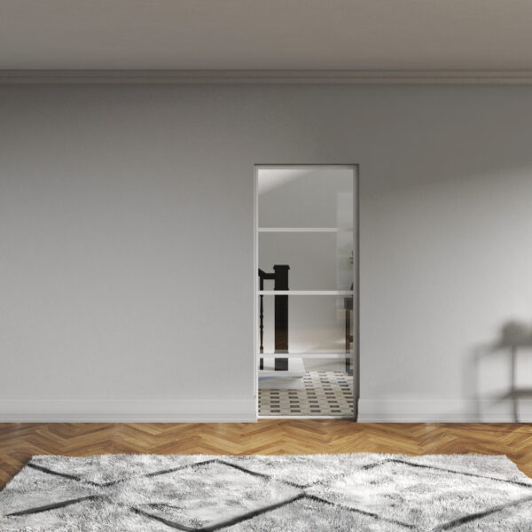 Aluminium Internal Screen  – 3 Transom - 1800mm – 2200mm Height (33mm Bar)