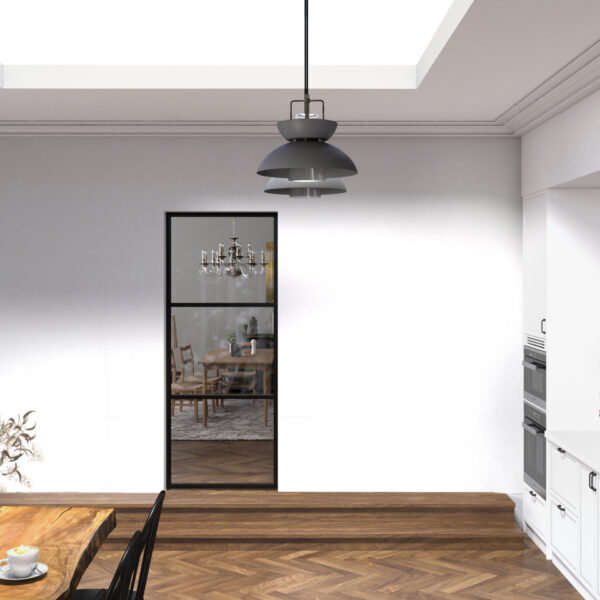 Aluminium Internal Screen  - 2 Transom – 2200mm – 3000mm Height (33mm Bar)